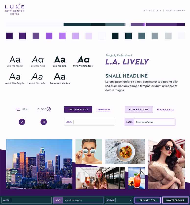 Style Guide 1: Flat & Sharp