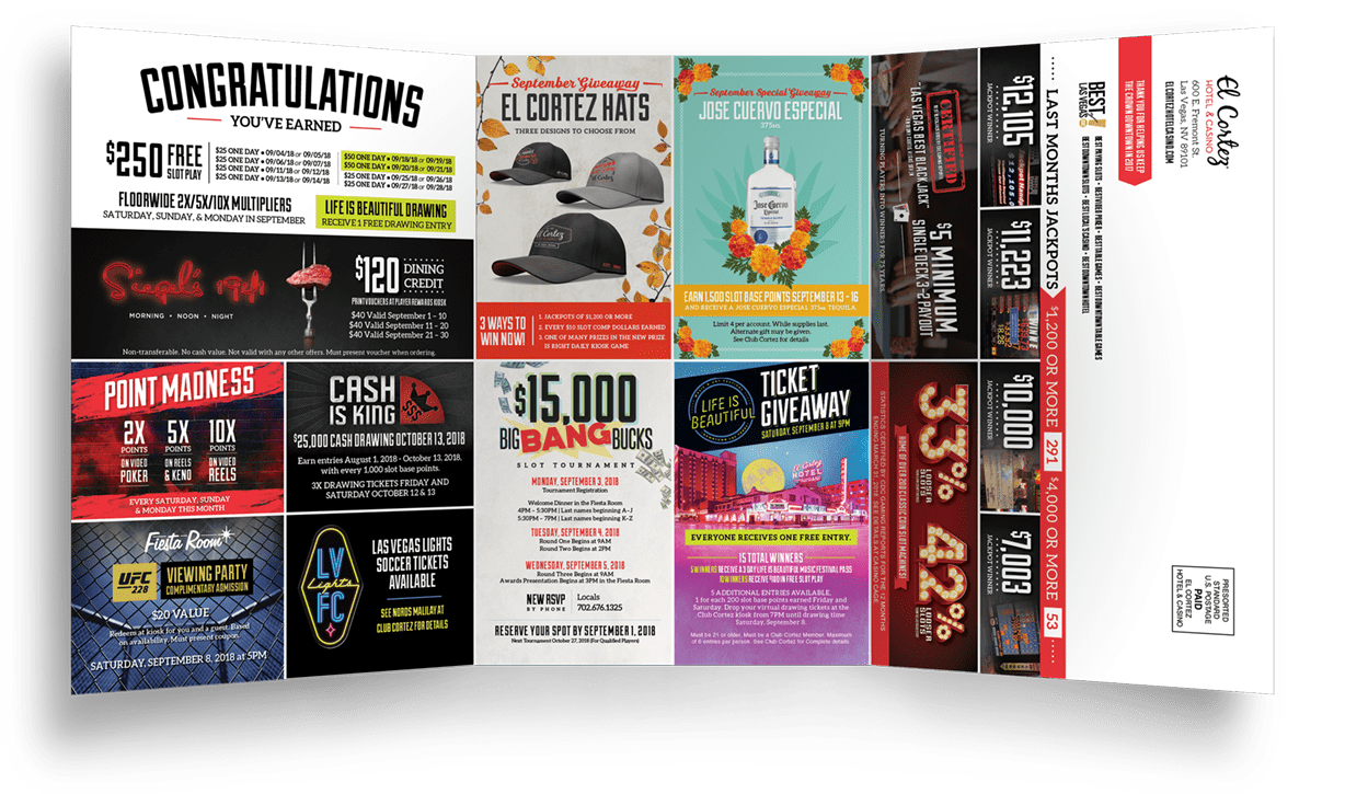 El Cortez mailer inside