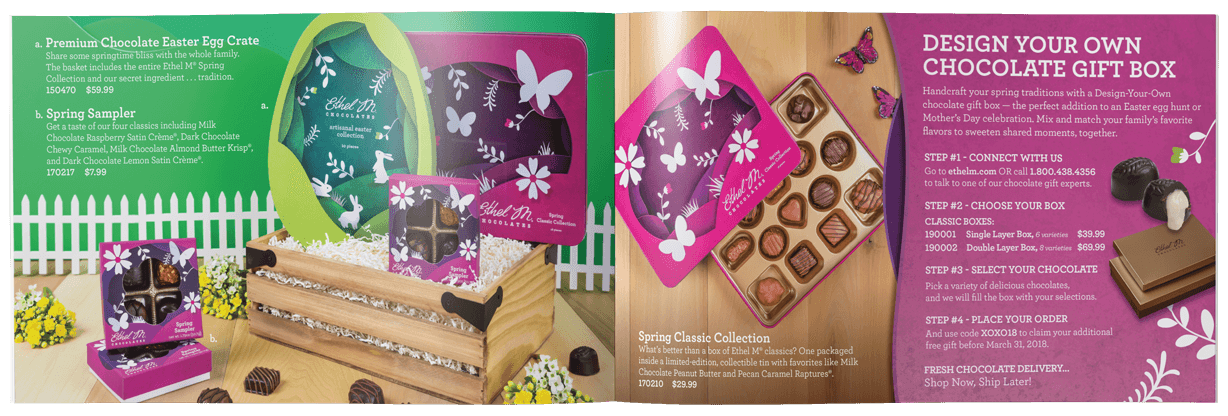 Spring catalogue interior spread