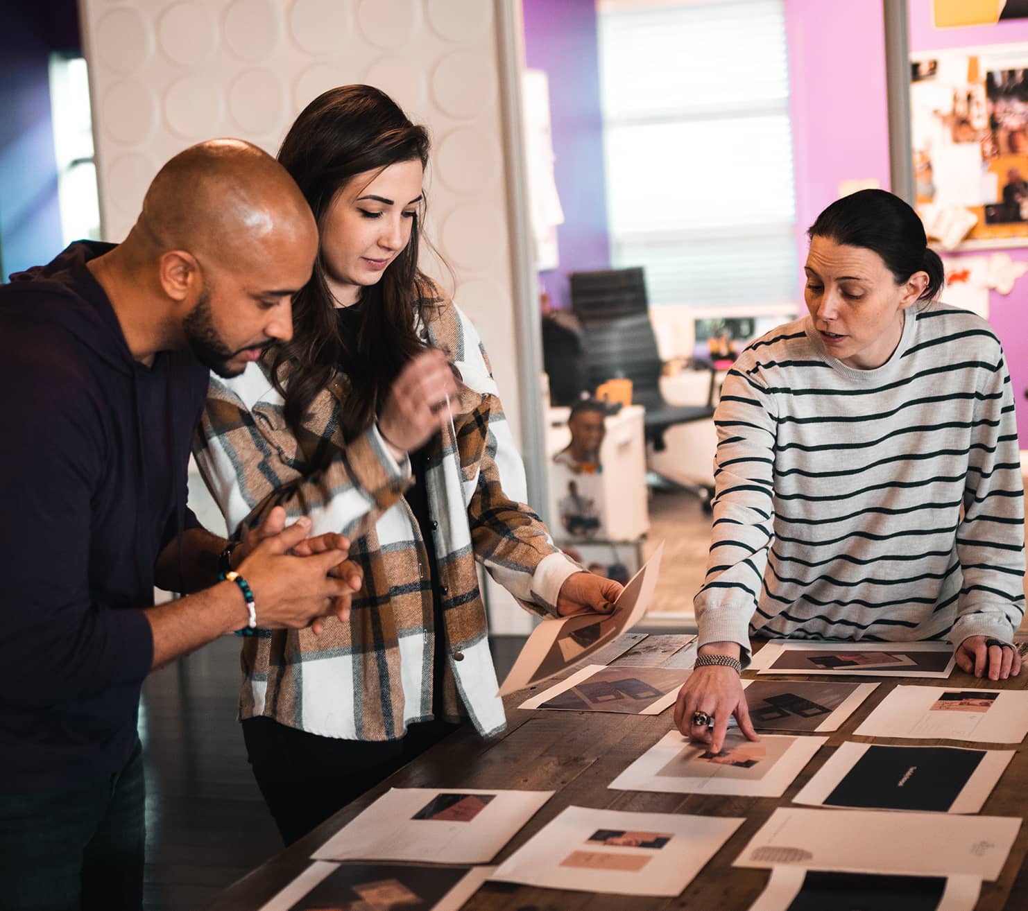 Reviewing work with Jesse