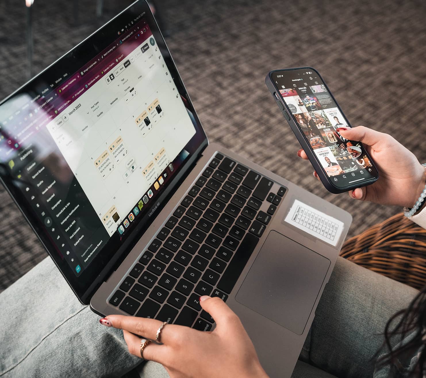 Browsing on a phone and computer